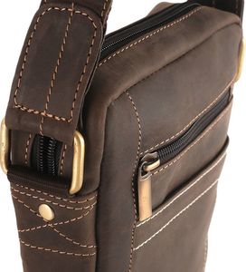 Always Wild Kompaktowa, skórzana listonoszka męska z wieloma kieszonkami Always Wild Nie dotyczy 6