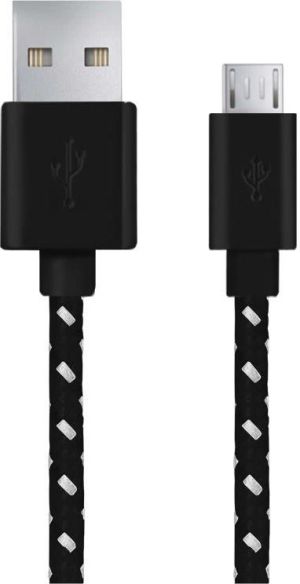 Kabel USB Esperanza MICRO USB 2.0 A-B M/M OPLOT 2.0 M - CZARNY (EB181K - 5901299920091) 1