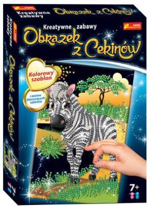 Ranok Cekinowy obrazek Zebra - 15160262 1