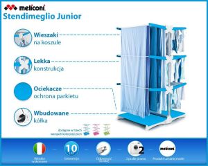 Suszarka na pranie Meliconi Stendimeglio Junior 72cm (70191115202BC) 3