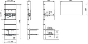 Meliconi Uchwyt Ghost Design 3000 Rotation 32"-63" 5