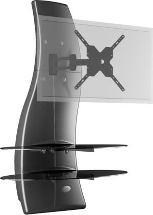 Meliconi Podstawa pod telewizor Ghost Design 2000 Rotation carbon (488088) 1