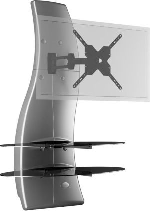 Meliconi Podstawa pod telewizor Ghost Design 2000 Rotation srebrna (488089) 2