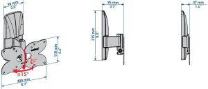 Meliconi Uchwyt Slim Style 120ST 26"-32" 4
