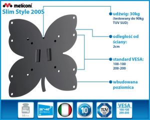 Meliconi Uchwyt ścienny 200s 26'' - 40'' 2