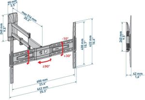 Meliconi Uchwyt Slim Style 600SDR 50"-80" 5