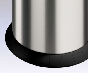 Kosz na śmieci Meliconi uchylny 40L stal nierdzewna (14430100006BA) 5