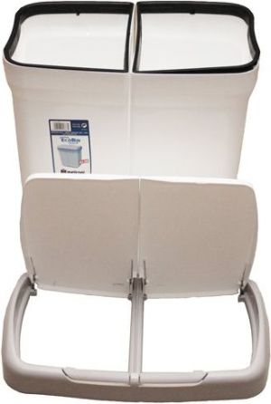 Kosz na śmieci Meliconi Ecobin do segregacji na przycisk 50L biały (14106102134BA) 7