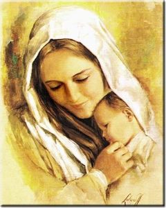 GO-BI Obraz Religijny "Maryja" Reprodukcja 20x25cm 1