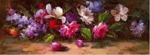 GO-BI Obraz Kwiaty 40 x 120 1