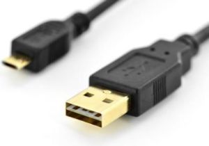 Kabel USB Digitus USB-A - 1 m Czarny (AK-300122-010-S) 2
