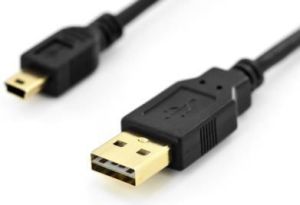 Kabel USB Digitus USB-A - micro-B 1 m Czarny (AK-300123-010-S) 1