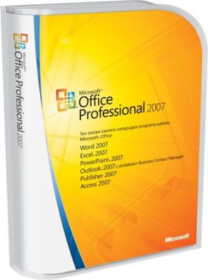 Microsoft Office 2007 Professional BOX (wersja edukacyjna) 1