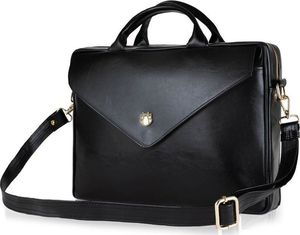 Torba Felice Skórzana damska torba na laptopa Felice czarna 2