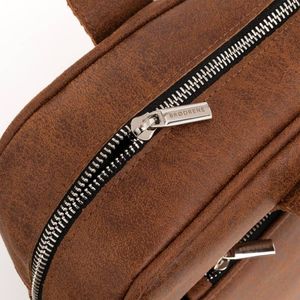 Torba Brdrene Skórzana torba męska na ramię, laptop Brodrene BL12 jasny brąz 7