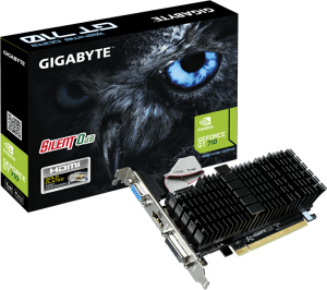 Karta graficzna Gigabyte GeForce GT 710 1GB GDDR3 (64 bit) HDMI, DVI, D-Sub, Low Profile (GV-N710SL-1GL) 1