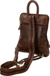 Plecak młodzieżowy damski brązowy RLB-9609-5692 BROWN 3