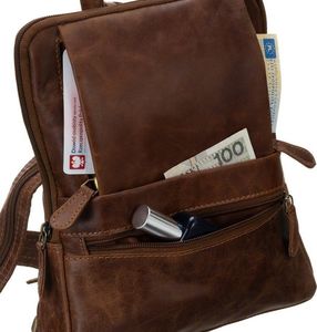 Plecak młodzieżowy damski brązowy RLB-9609-5692 BROWN 6