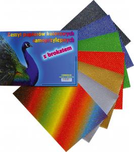 Cormoran Zeszyt papierów kolorowych A4 z brokatem 1