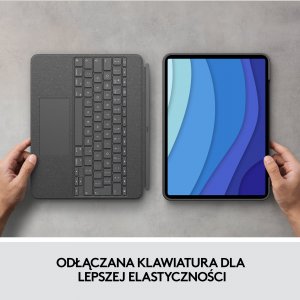 Logitech Combo Touch for iPad Pro 12.9-inch (5th and 6th gen) - GREY - UK (920-010214) 7