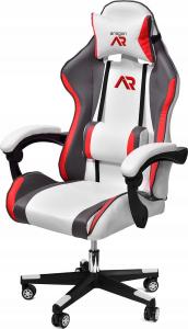 Fotel Aragon LOGO biało-czarny 3