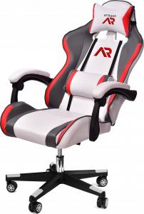 Fotel Aragon LOGO biało-czarny 4