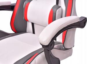 Fotel Aragon LOGO biało-czarny 5