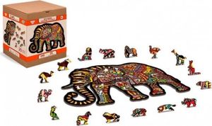 WOODEN CITY Puzzle drewniane 3D Magiczny słoń Magic elephant L 1