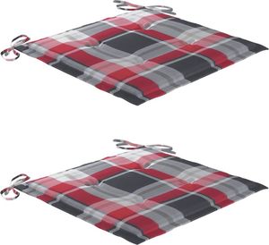 vidaXL Krzesła ogrodowe ze stolikiem i poduszkami, drewno akacjowe 6