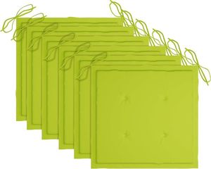 vidaXL Krzesła ogrodowe 6 szt., z poduszkami, lite drewno tekowe 8
