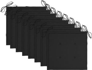 vidaXL Składane krzesła ogrodowe z poduszkami, 8 szt., drewno akacjowe 3