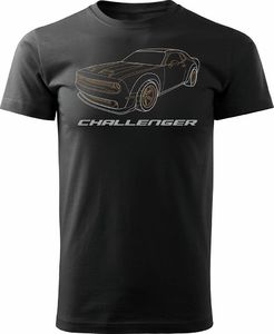 Topslang Koszulka z samochodem Dodge Challenger SRT męska czarna REGULAR XL 1