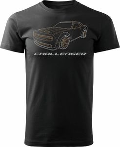 Topslang Koszulka z samochodem Dodge Challenger SRT męska czarna REGULAR XXL 1