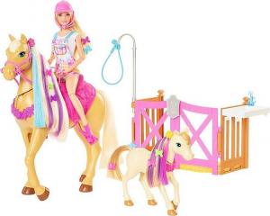 Lalka Barbie Mattel Koniki - stylizacja i opieka (GXV77) 1