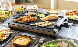 Grill elektryczny Bestron ABBQ2000CO Czarno-brązowy 2