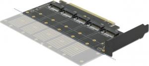 Kontroler Delock PCIe 3.0 x16 - 5x M.2 SATA (90435) 3