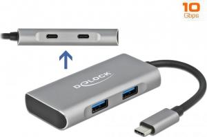 HUB USB Delock 2x USB-C  + 2x USB-A 3.2 Gen2 (63260) 2