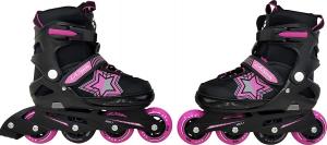 Rolki L.A. Sports Stars rekreacyjne regulowane czarne r. 33-37 2