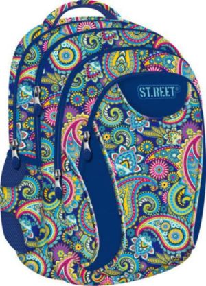 St. Majewski Plecak szkolny Niebieski w mozaikę Street Cashmere 1