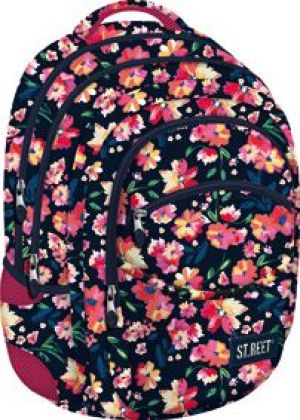 Plecak szkolny Granatowy w kwiaty Street Flowers 1