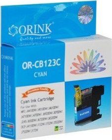 Tusz Orink ORINK Tusz LC123C do drukarek Brother MFC J4410DW / DCP J4110DW | Cyan | 10ml. 1