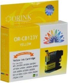 Tusz Orink ORINK Tusz LC123Y do drukarek Brother MFC J4410DW / DCP J4110DW | Yellow | 10ml. 1