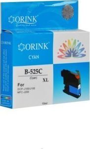 Tusz Orink ORINK Tusz LC525XLC do drukarek Brother DCP J100 / DCP J105 / MFC J200 | Cyan | 15ml. 1