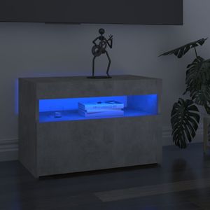 vidaXL Szafka pod TV z oświetleniem LED, szarość betonu, 60x35x40 cm 1