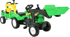 Super-Toys Traktor Na Pedały Z Przyczepą, Łyżką I Koparką/ Tr3009 1