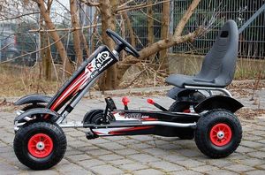 Super-Toys Gokart Mega na pedały, pompowane koła, do 60kg 2