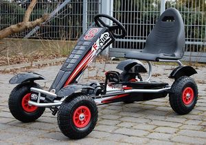 Super-Toys Gokart Mega na pedały, pompowane koła, do 60kg 5
