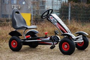 Super-Toys Gokart Mega na pedały, pompowane koła, do 60kg 7