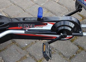 Super-Toys Gokart Mega na pedały, pompowane koła, do 60kg 8