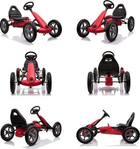 Super-Toys NAJNOWSZY GOKART NA PEDAŁY KOŁA POMPOWANE 1904 35